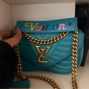 Louis Vuitton Teal Quilted Crossbody Bag